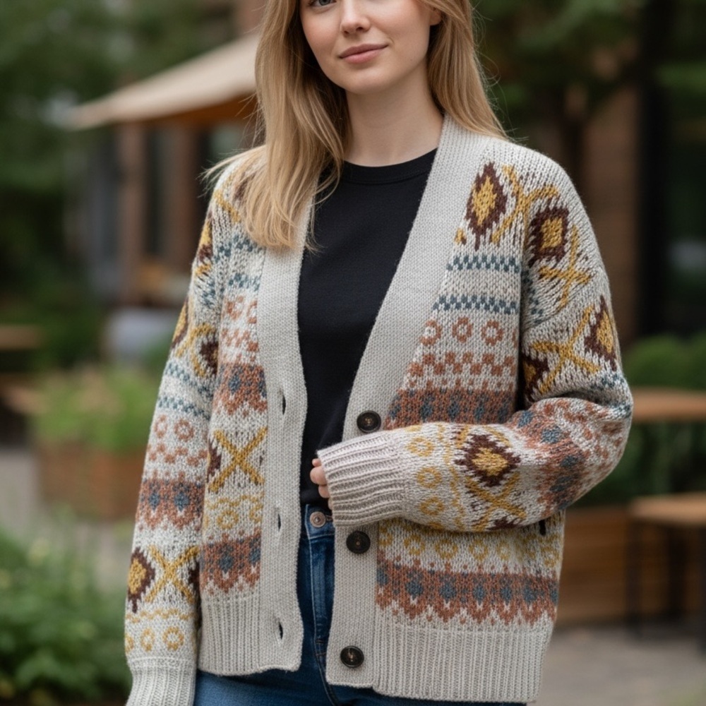 Rewind Multicolor Knit Cardigan - Picture 2 of 8